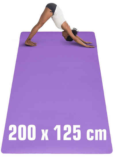 eyepower Bodenmatte »200x125 Yogamatte XXL 6mm TPE Fitnessmatte Sport«, Yoga Fitness Sport Matte
