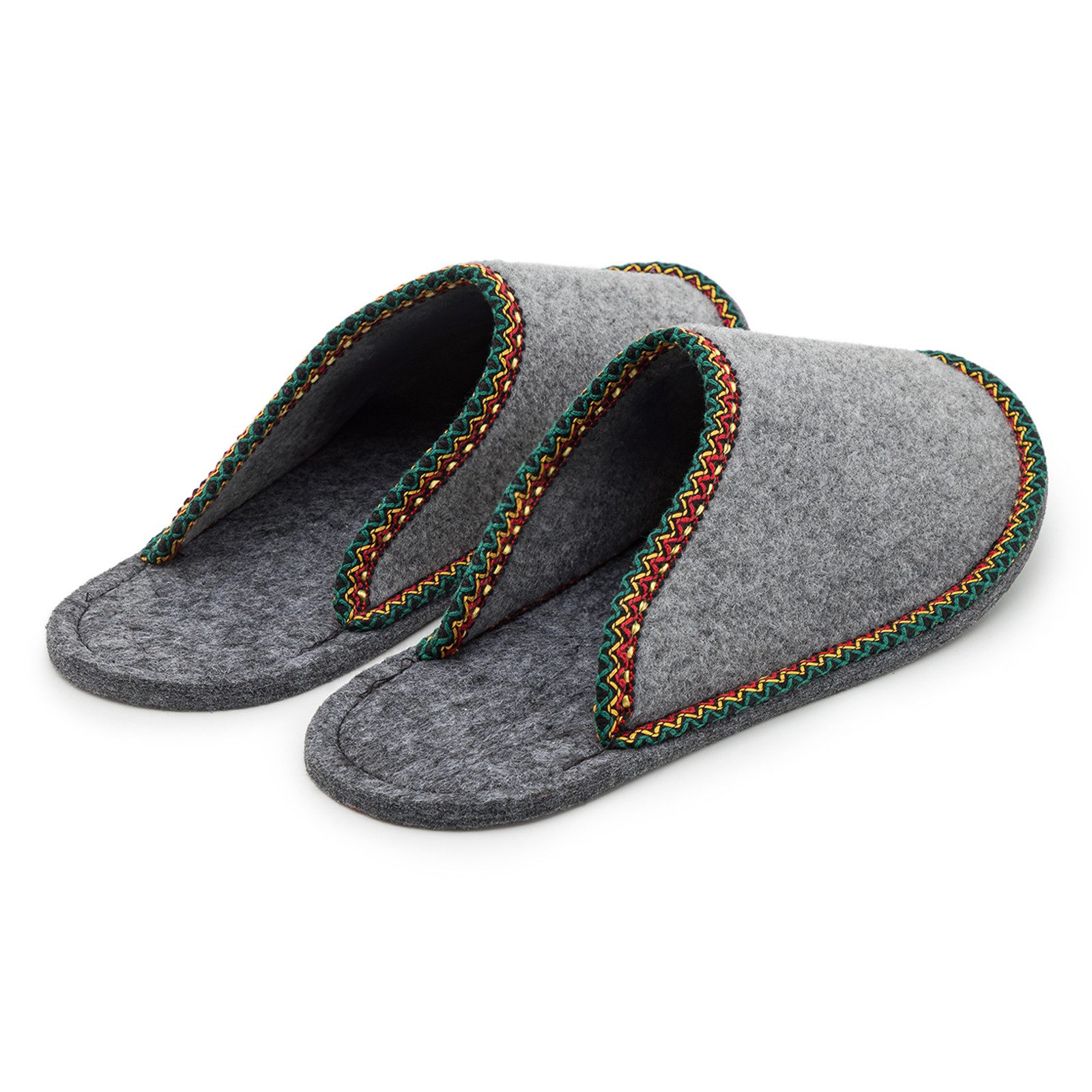 Pantoffelmann Gästepantoffel Herren Damen Gästehausschuh Filzpantoffel Pantoffel Pantoffel (1 Paar) für Laminat- und Parkettfußböden