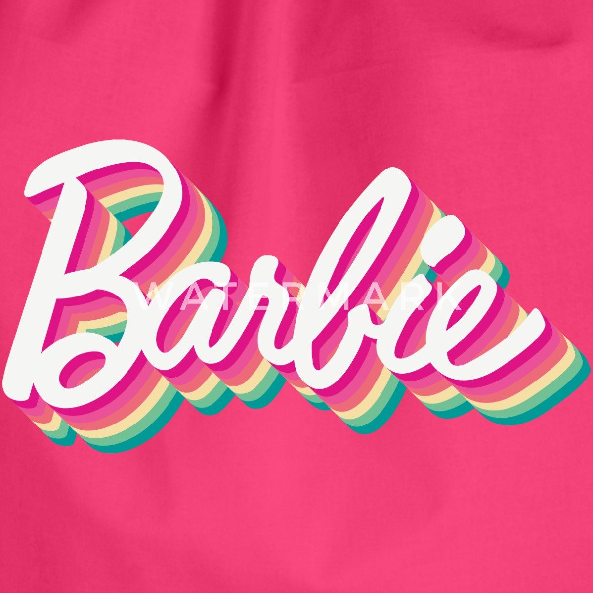 Spreadshirt Turnbeutel Barbie Buntes Logo Turnbeutel (1-tlg)