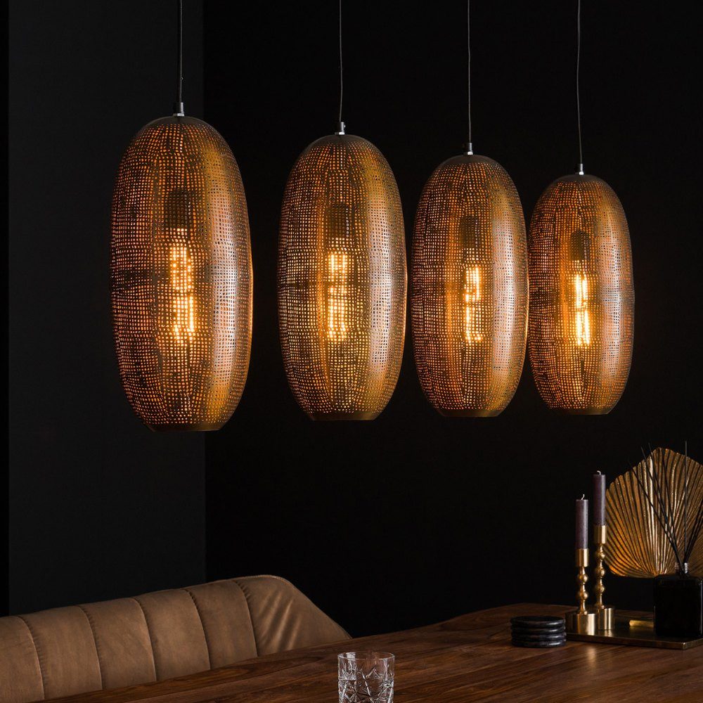 famlights Pendelleuchte famlights, Pendelleuchte Evelina in Bronze-antik E27