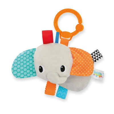 Bright Starts Greifling Taggies Friends For Me Elefant Kuscheltier, Spielzeug für Babys ab 0+ Monate