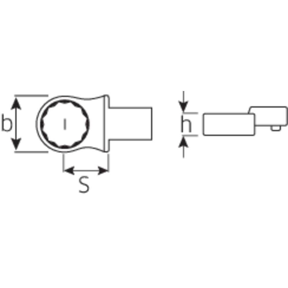 Stahlwille Ringschlüssel Ring-Einsteckwerkzeuge 24 mm mm 14x18 für