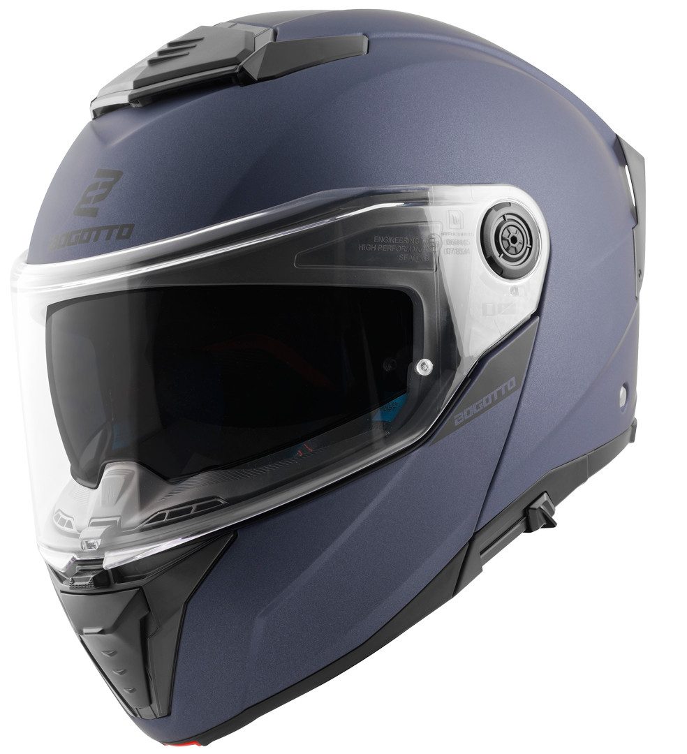 Bogotto Motorradhelm FF404 Klapphelm, Vorbereitet Für Kommunikationssystem,vorbereitet Pinlockscheibe,h