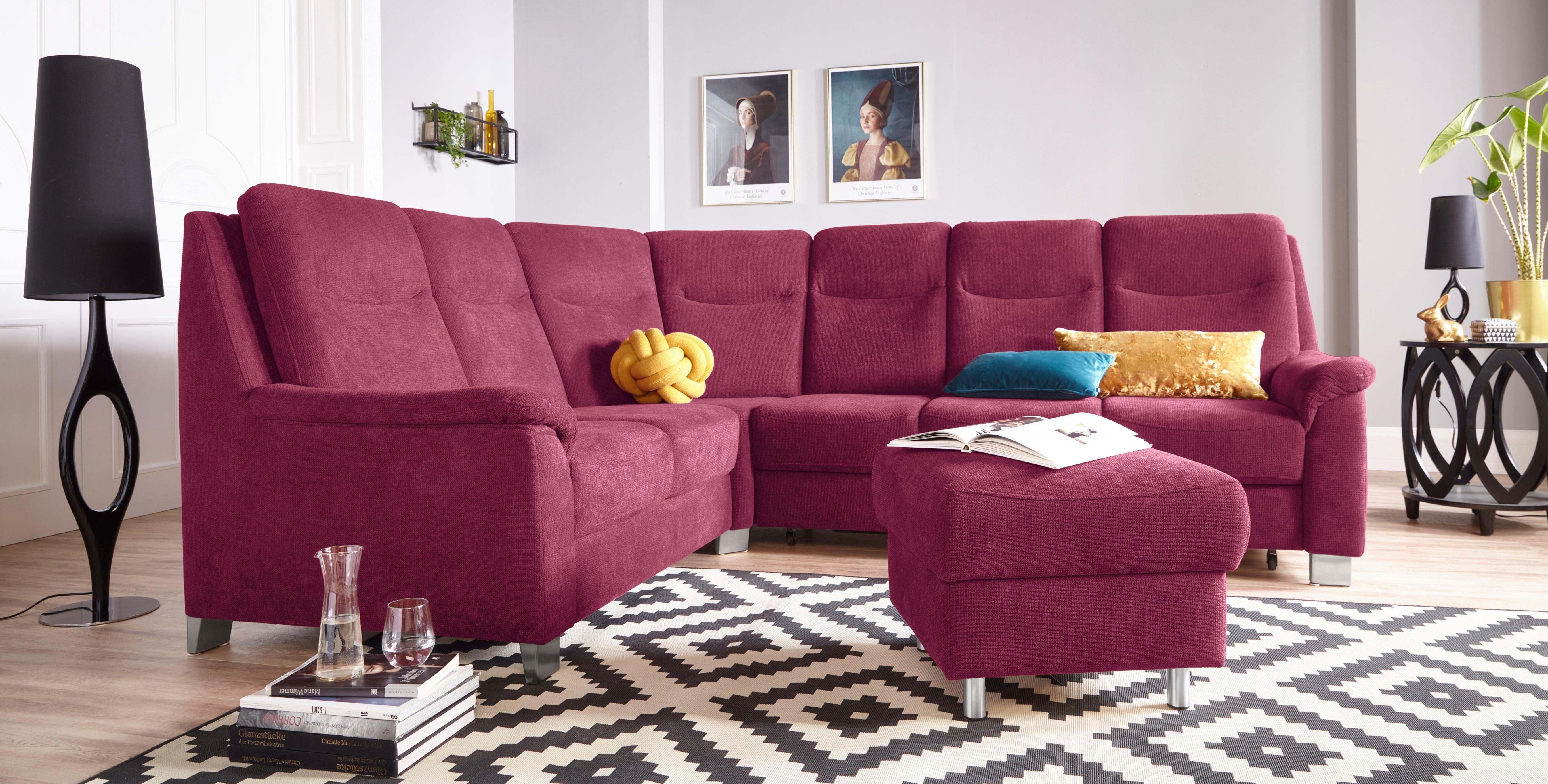 sit&more Ecksofa Boccaccio L-Form, mit Federkern günstig online kaufen