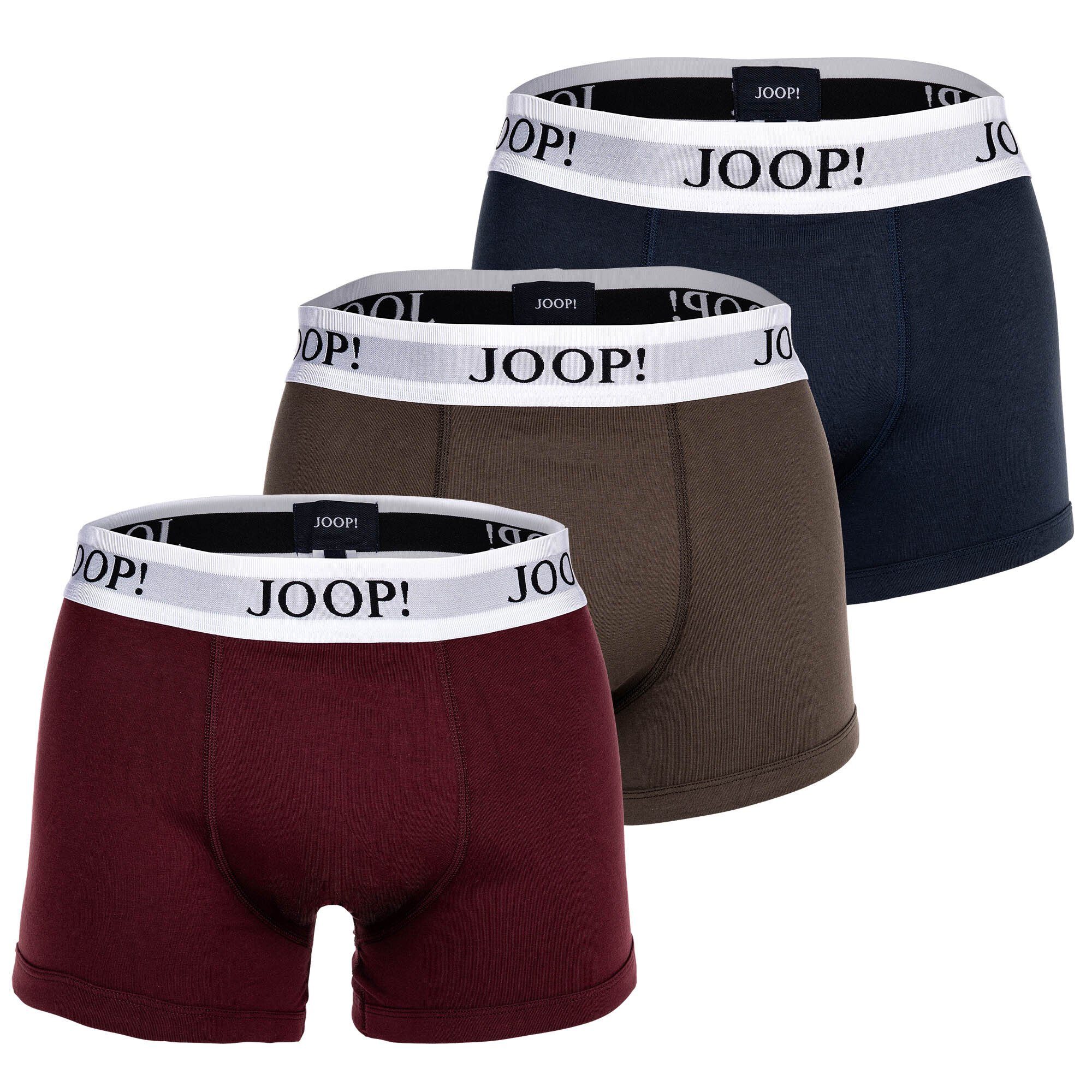 Joop! Boxer Herren Boxershorts, 3er Trunks, - Fine Pack Cotton