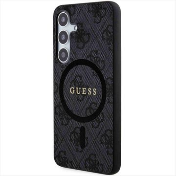 Guess Smartphone-Hülle Guess Samsung Galaxy S24 4G Collection Leather Metal Logo MagSafe Case