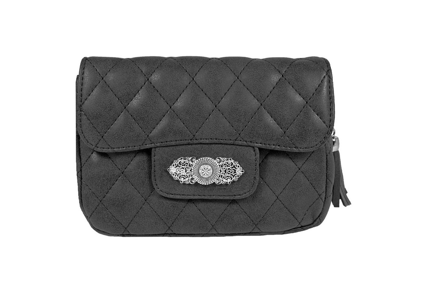 Trachtenland Handtasche "Alessia" Gesteppt mit Trachten Applikation