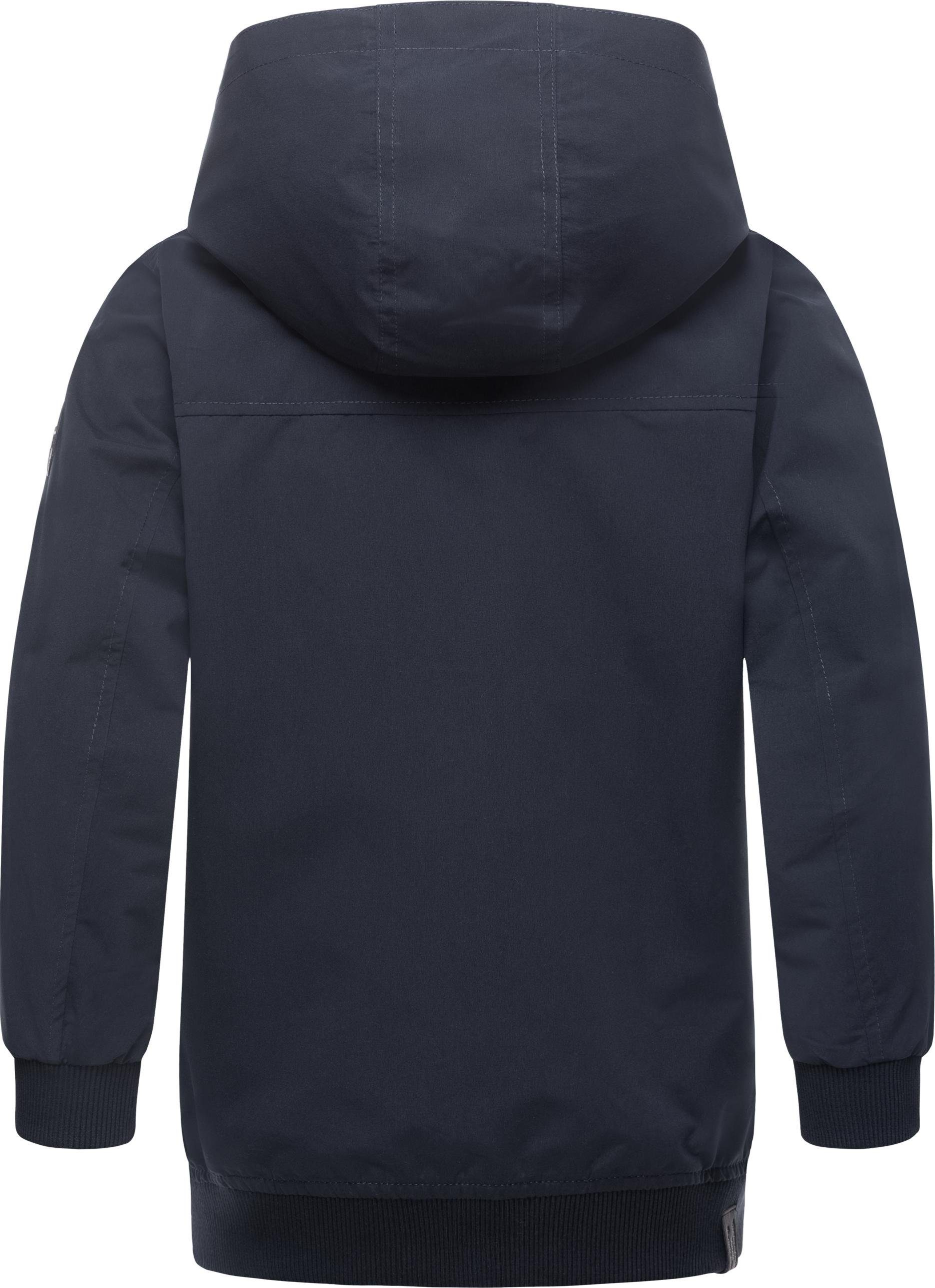 Ragwear Outdoorjacke Matys wasserdichte navy und für atmungsaktive Kapuzenjacke Jungen