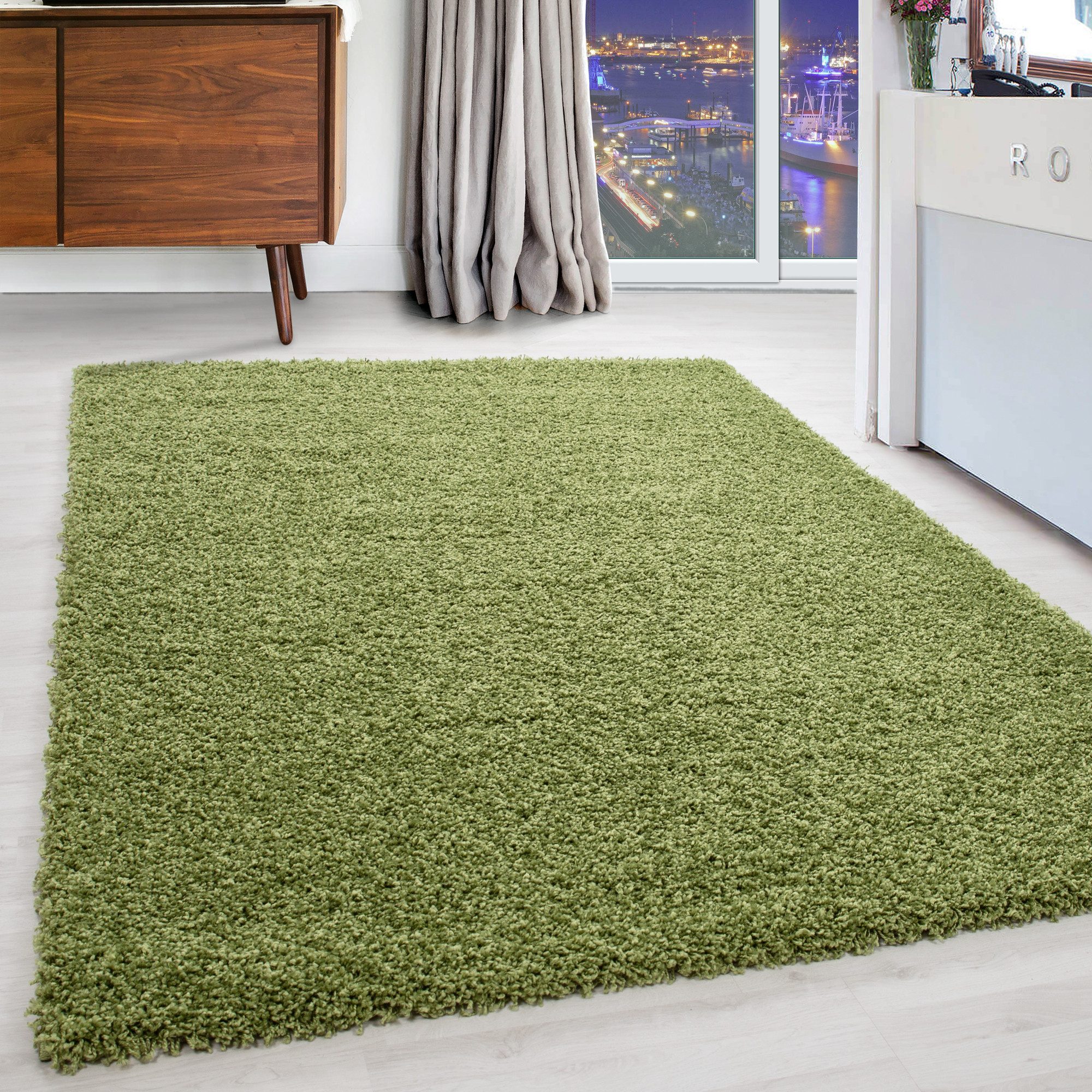 Carpettex Hochflor-Teppich Unicolor - Einfarbig, Rechteckig, günstig online kaufen