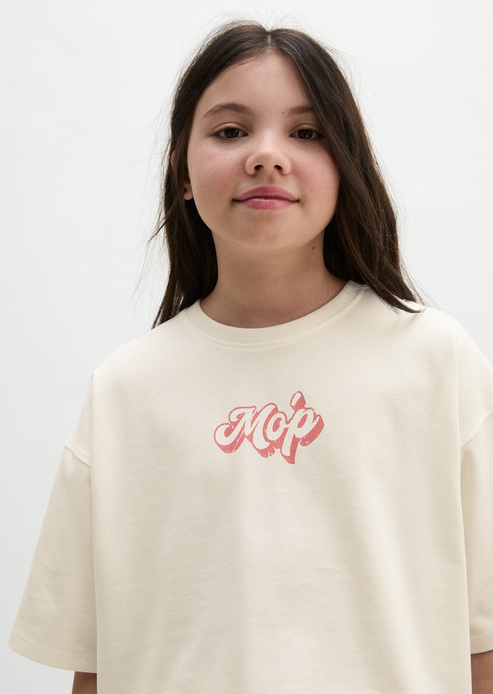 Marc O'Polo T-Shirt kontrastfarbener Rückenprint, relaxed fit, Rundhals