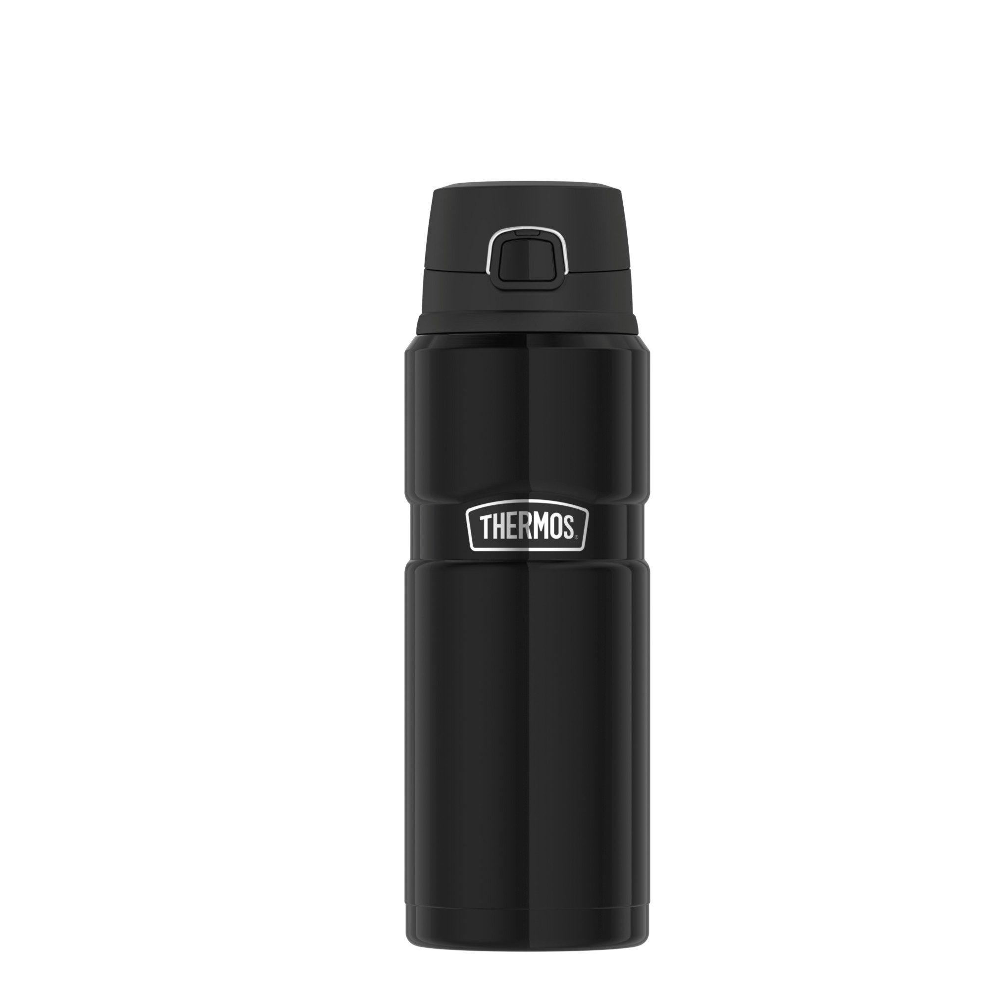 THERMOS Isolierflasche STAINLESS KING BOTTLE, doppelwandiger Edelstahl, 0,7l, 15h heiß & 24h kalt, Safe Flow Lid mit Push Button