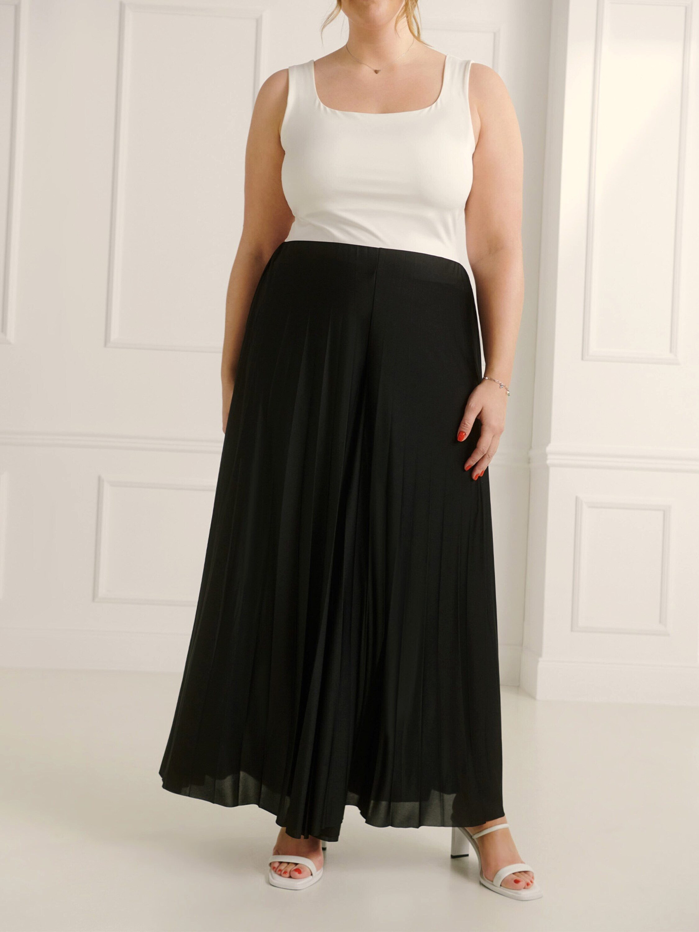 Guido Maria Kretschmer Curvy Stoffhose Samantha (1-tlg) Plissee