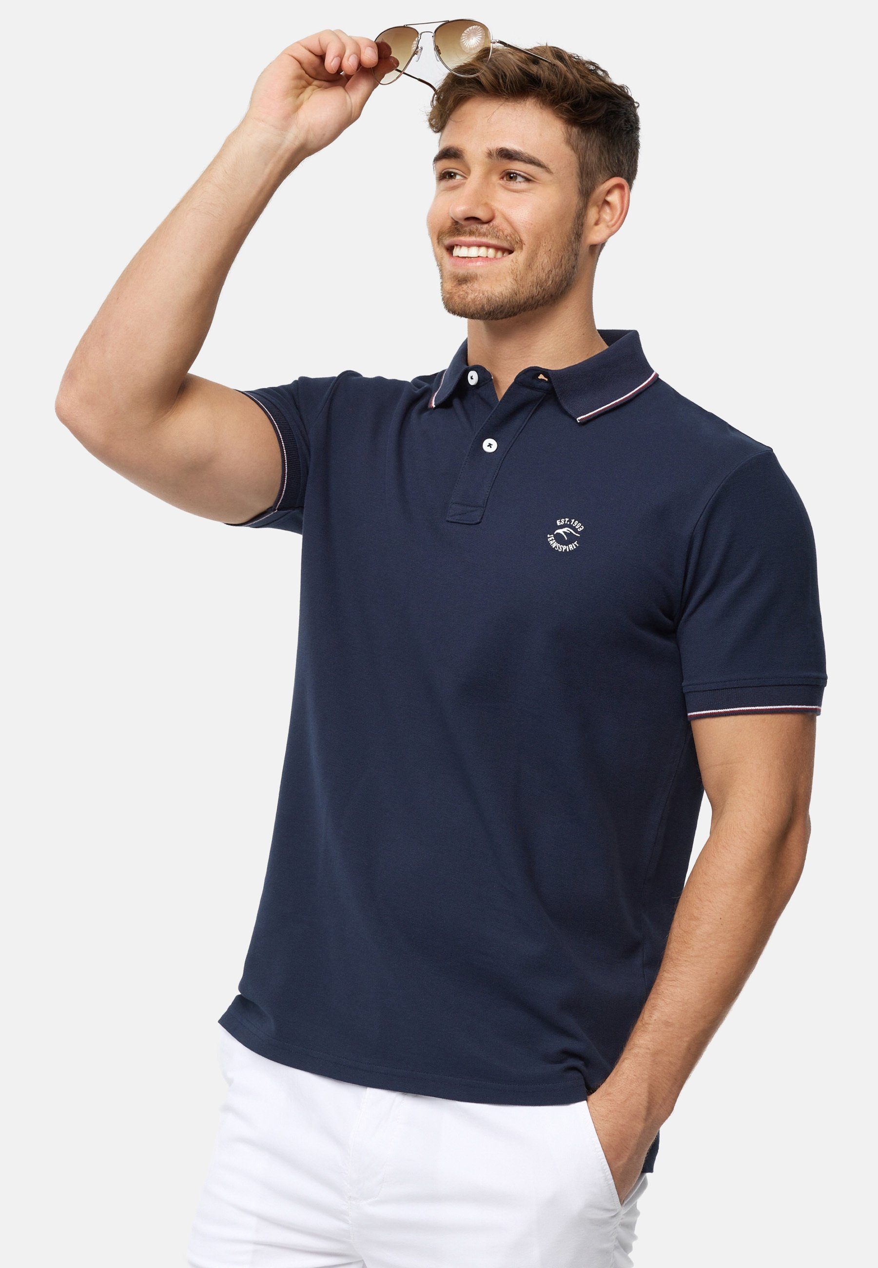 INDICODE Poloshirt Herren Wallo Polo Shirt Herrenshirt 100% Baumwolle