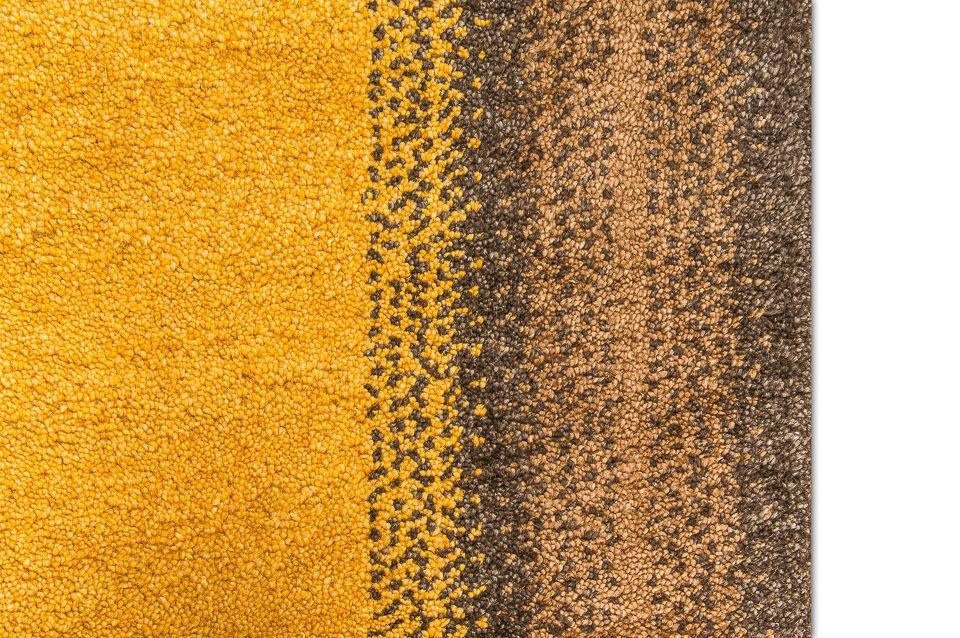 Wollteppich Gabbeh Teppich läufer, Indus - mm, Höhe: handgeknüpft - morgenland, Gelb 18 - Arias rechteckig