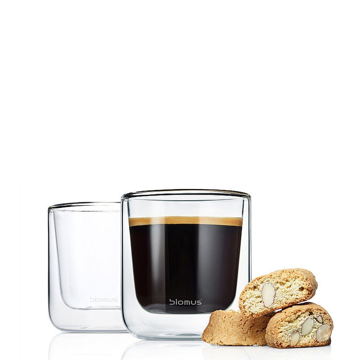 blomus Glas Kaffee Thermo- Gläser, 2er Set, Glas