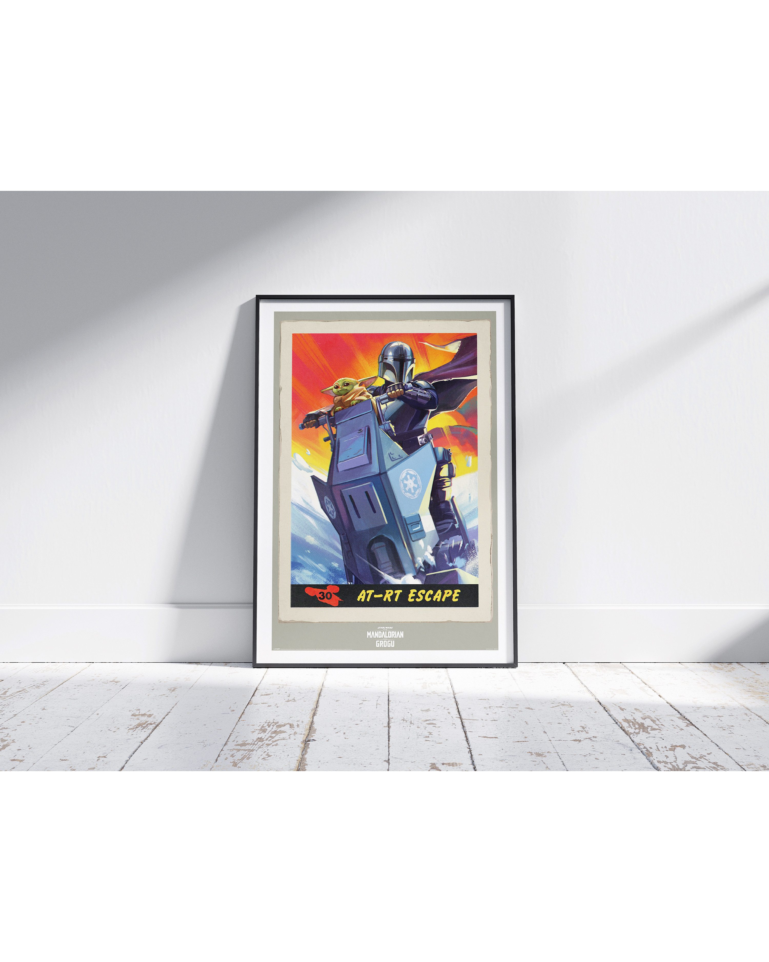PYRAMID Poster The Mandalorian & Grogu Poster AT-RT Escape 61 x 91,5 cm