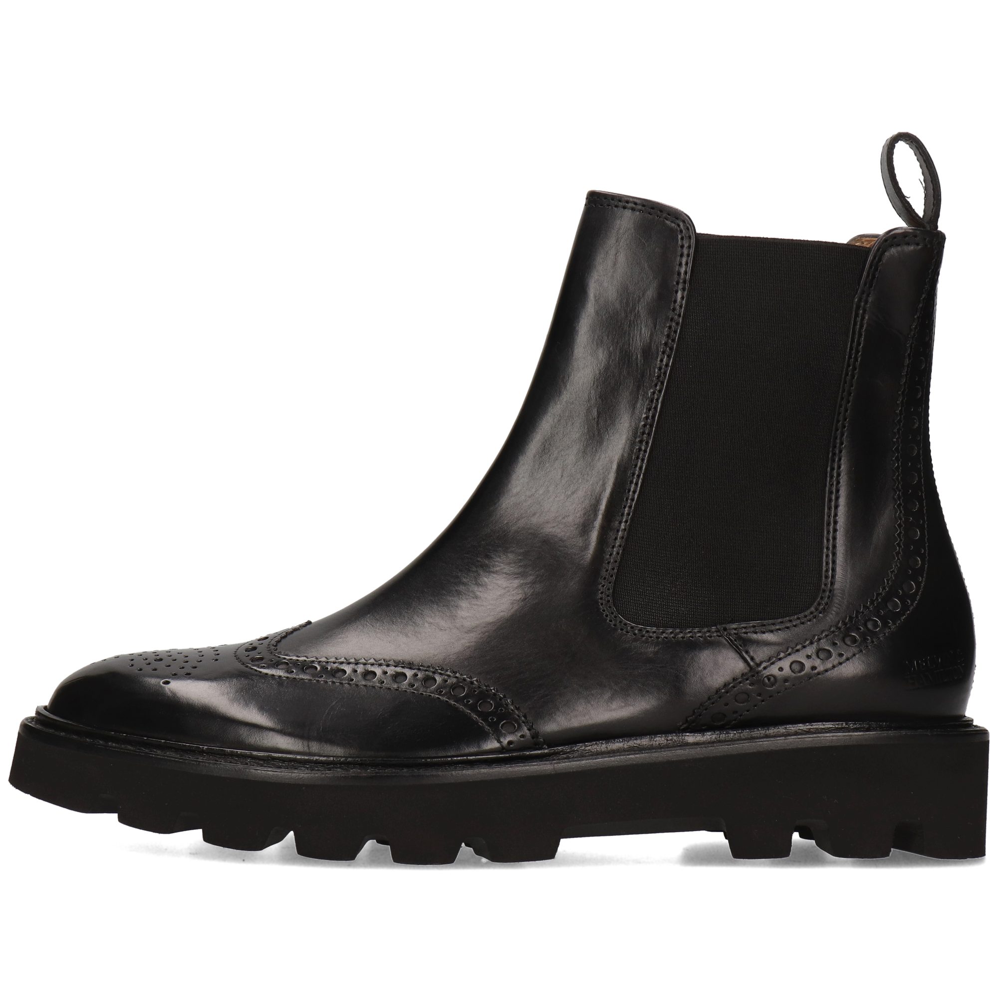 Melvin & Hamilton Sally 112 Leder-Chelsea Boots für Damen Stiefelette Plateausohlen, Echtes Leder, Vegetabile Gerbung