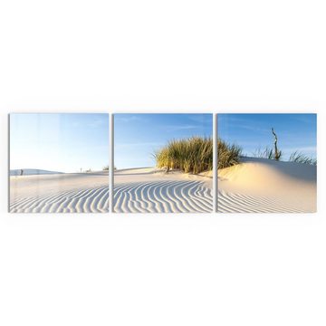DEQORI Glasbild 'Sanddüne Ostseeküste', 'Sanddüne Ostseeküste', Glas Wandbild Bild schwebend modern