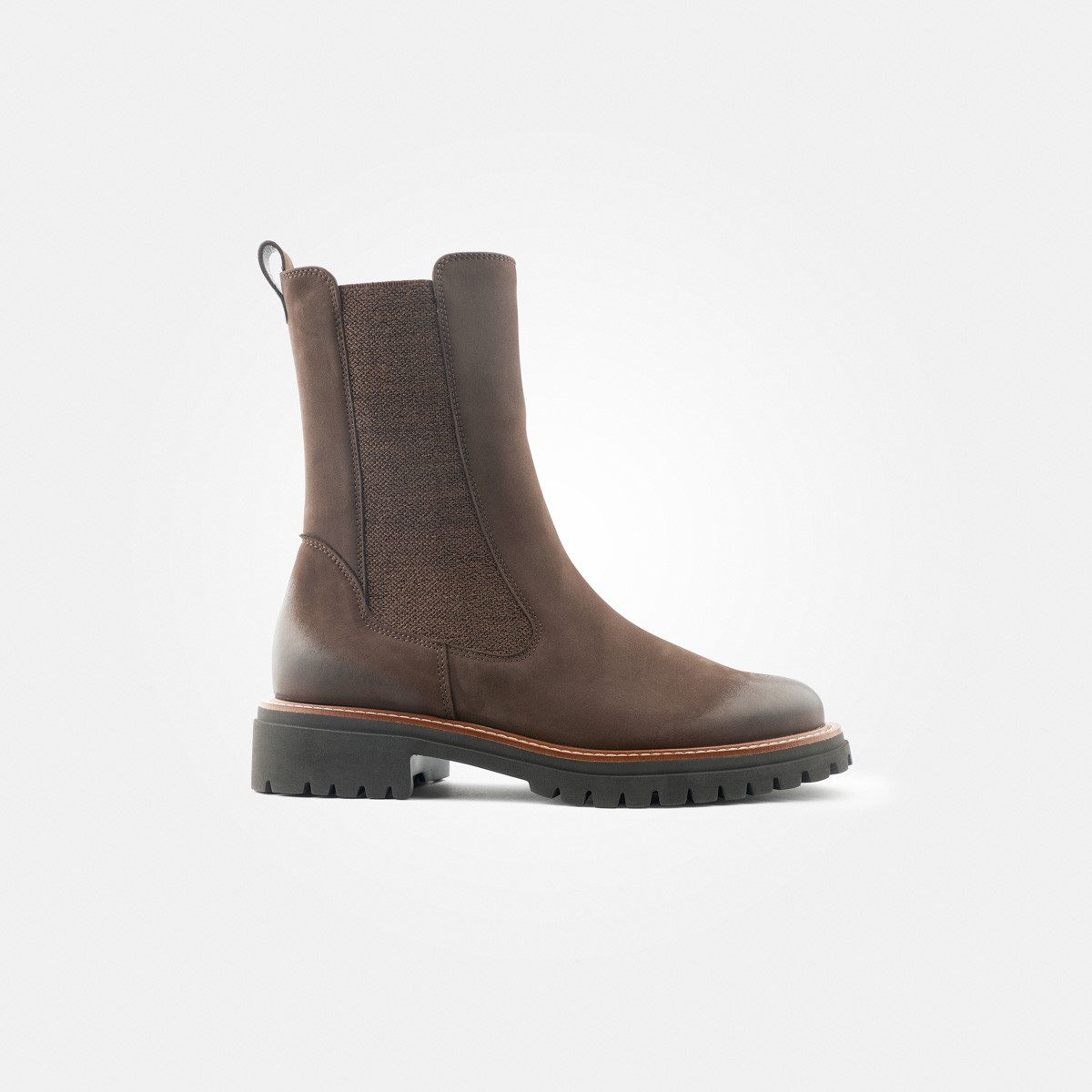 Paul Green 8026-026, Stiefeletten, Chelsea Boots in Braun für Damen Chelseaboots