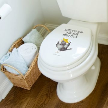 Mr. & Mrs. Panda WC-Sitz Rabe Sombrero - Weiß - Geschenk, Tiermotive, Klodeckel, Toilette, Els (1-St), UV-resistenter Druck