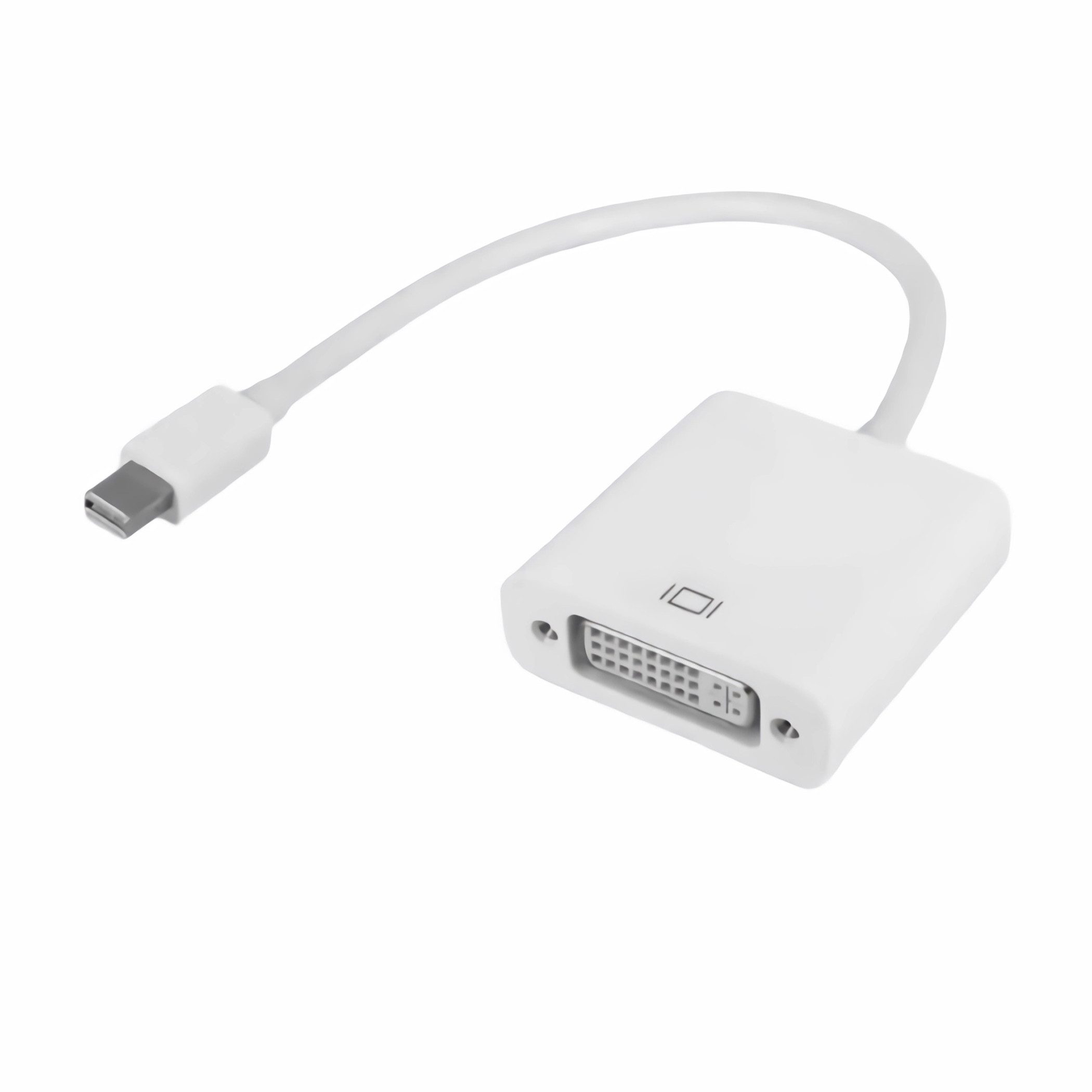 Bolwins L08 Mini DisplayPort zu DVI 24+5 Adapter Mini DP Stecker zu DVI für PC Computer-Kabel, Mini DisplayPort Stecker, DVI-I Buchse (24+5) (20 cm), Plug & Play Adapter für Mini DisplayPort auf DVI