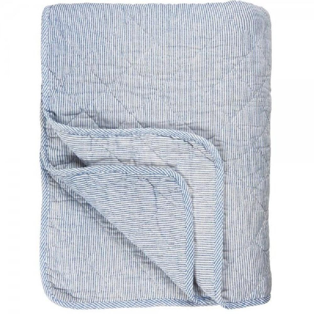 Wohndecke Ib Laursen Decke Quilt Blau-Weiß gestreift, Ib Laursen günstig online kaufen