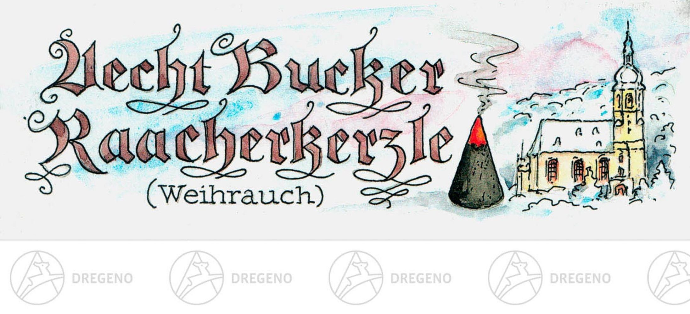 Dregeno Erzgebirge Räuchermännchen Bucker Räucherkerzen Weihrauch 24 Свічки NEU