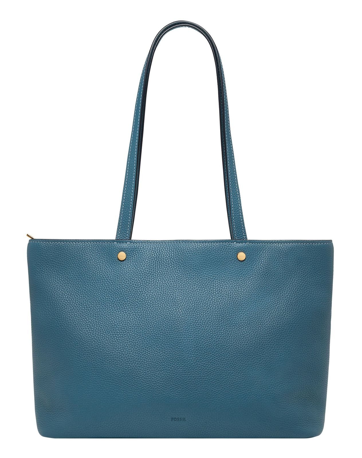 Fossil Schultertasche Top Zip Tote, aus echtem Rindsleder