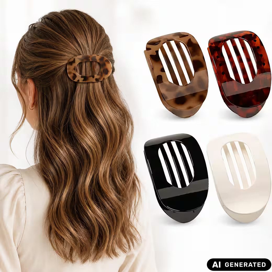Ware aus aller Welt Haarklammer 4er Set Haarklammern französischen Stil Damen Haarspangen Haarclip, 4-tlg.