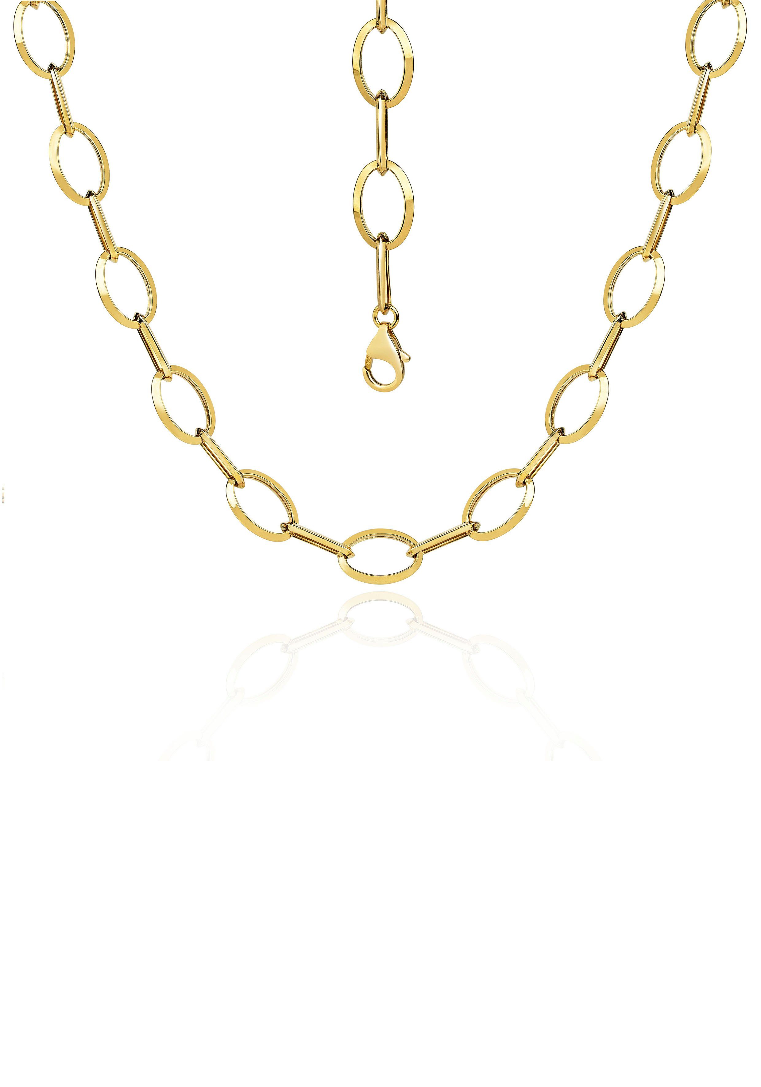 Firetti Goldkette Schmuck Geschenk Gold 585, Langankerkette, ca. 10 mm breit, zu Kleid, Shirt, Jeans, Sneaker! Anlass Geburtstag Weihnachten