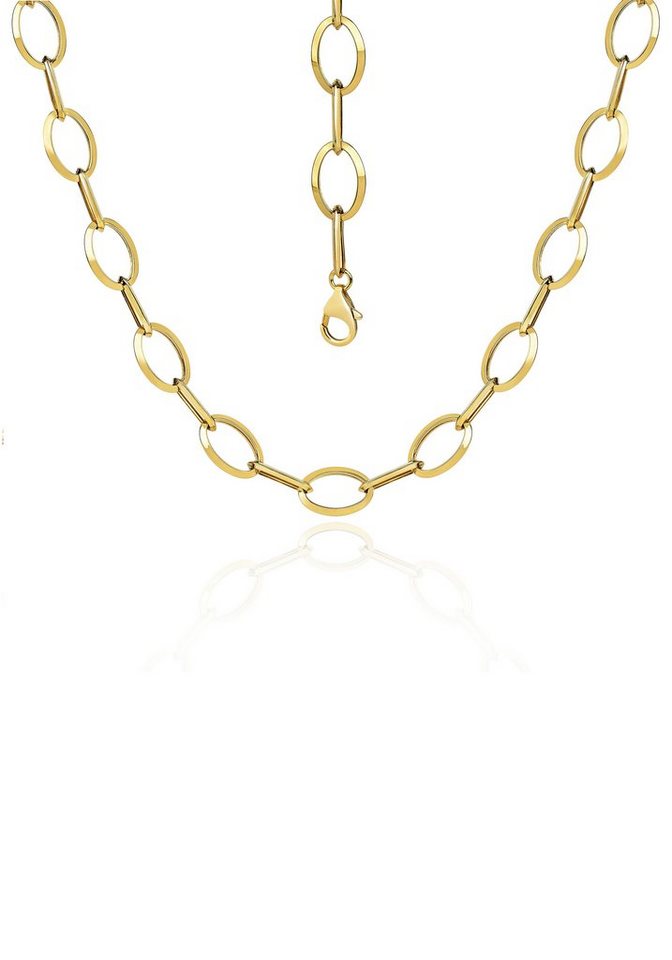 Firetti Goldkette Schmuck Geschenk Gold 585, Langankerkette, ca. 10 mm  breit, zu Kleid, Shirt, Jeans, Sneaker! Anlass Geburtstag Weihnachten