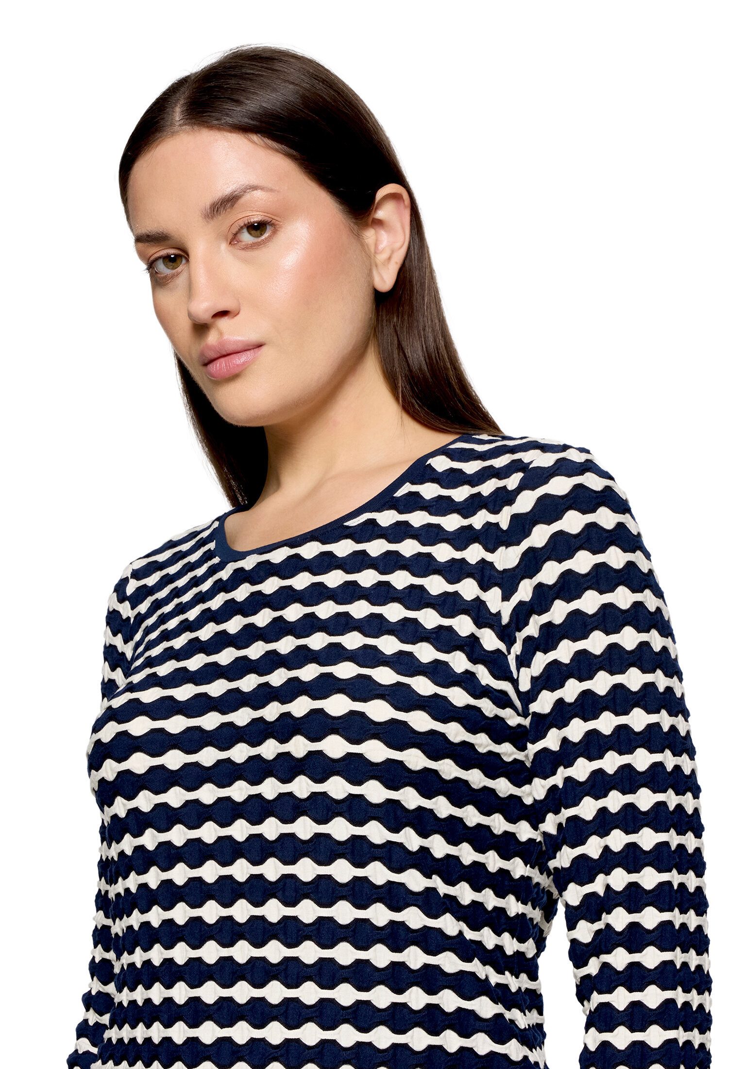 Betty Barclay 3/4-Arm-Shirt Damen mit Rundhalsausschnitt (1-tlg) Material
