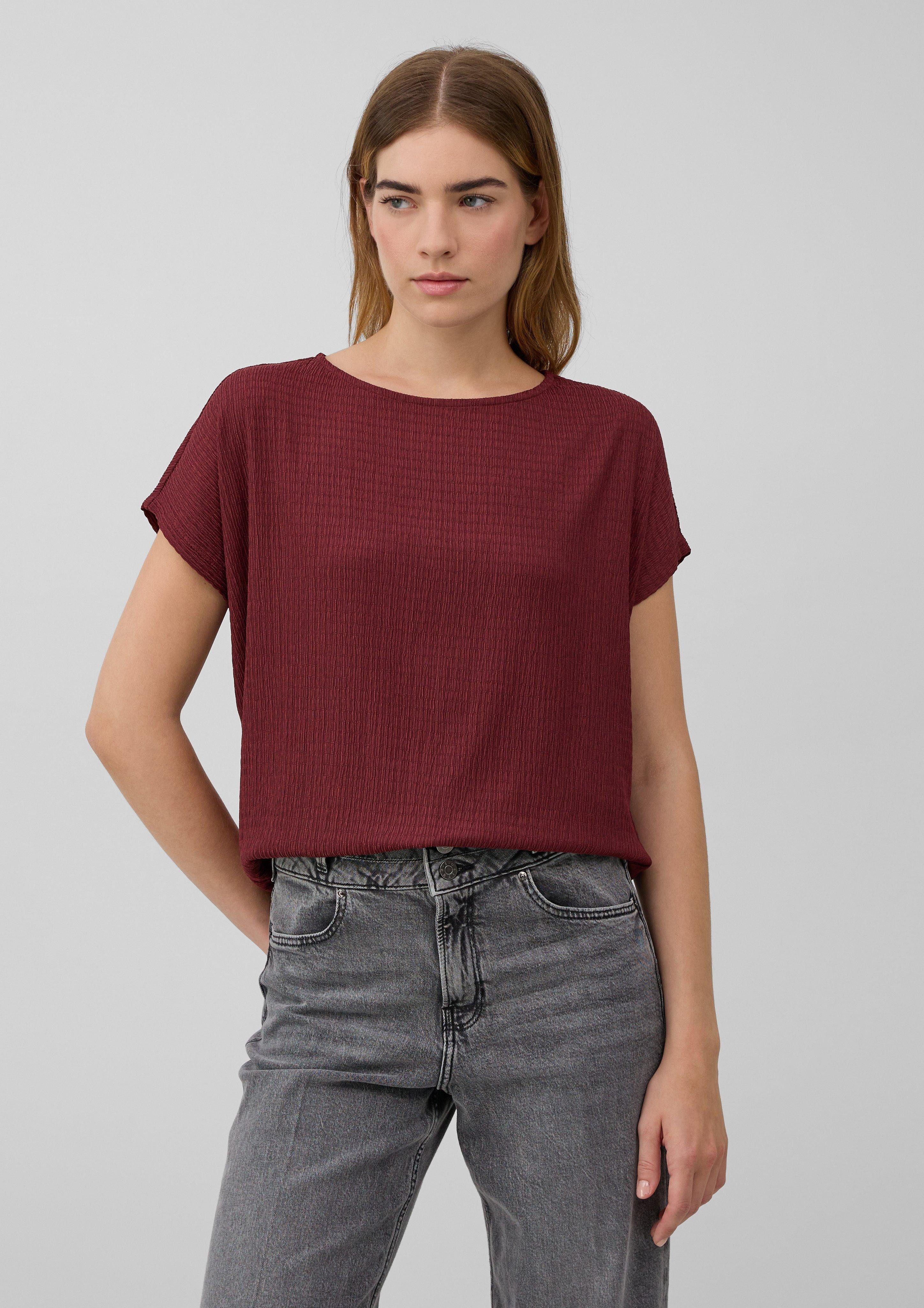 s.Oliver Shirttop Strukturiertes T-Shirt im Relaxed günstig online kaufen