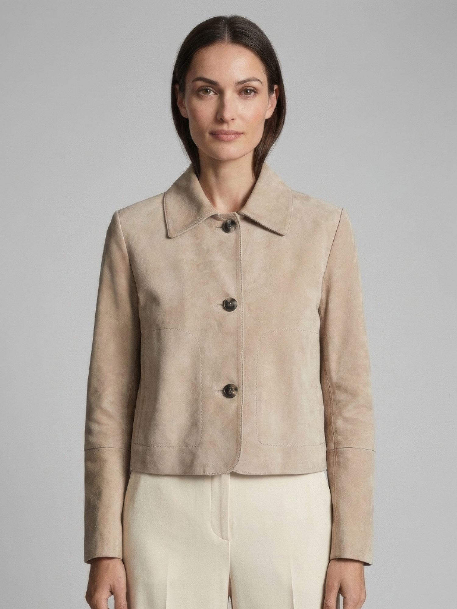 RICANO Lederjacke Jeena Hochwertiges Lamm Nappa Leder