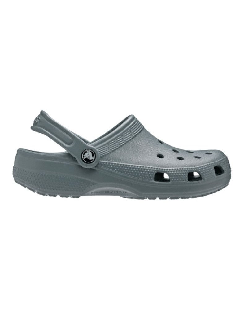 Crocs Sandale Classic Clog Concrete grau/blau Badeschuh – Bild 5 von 5