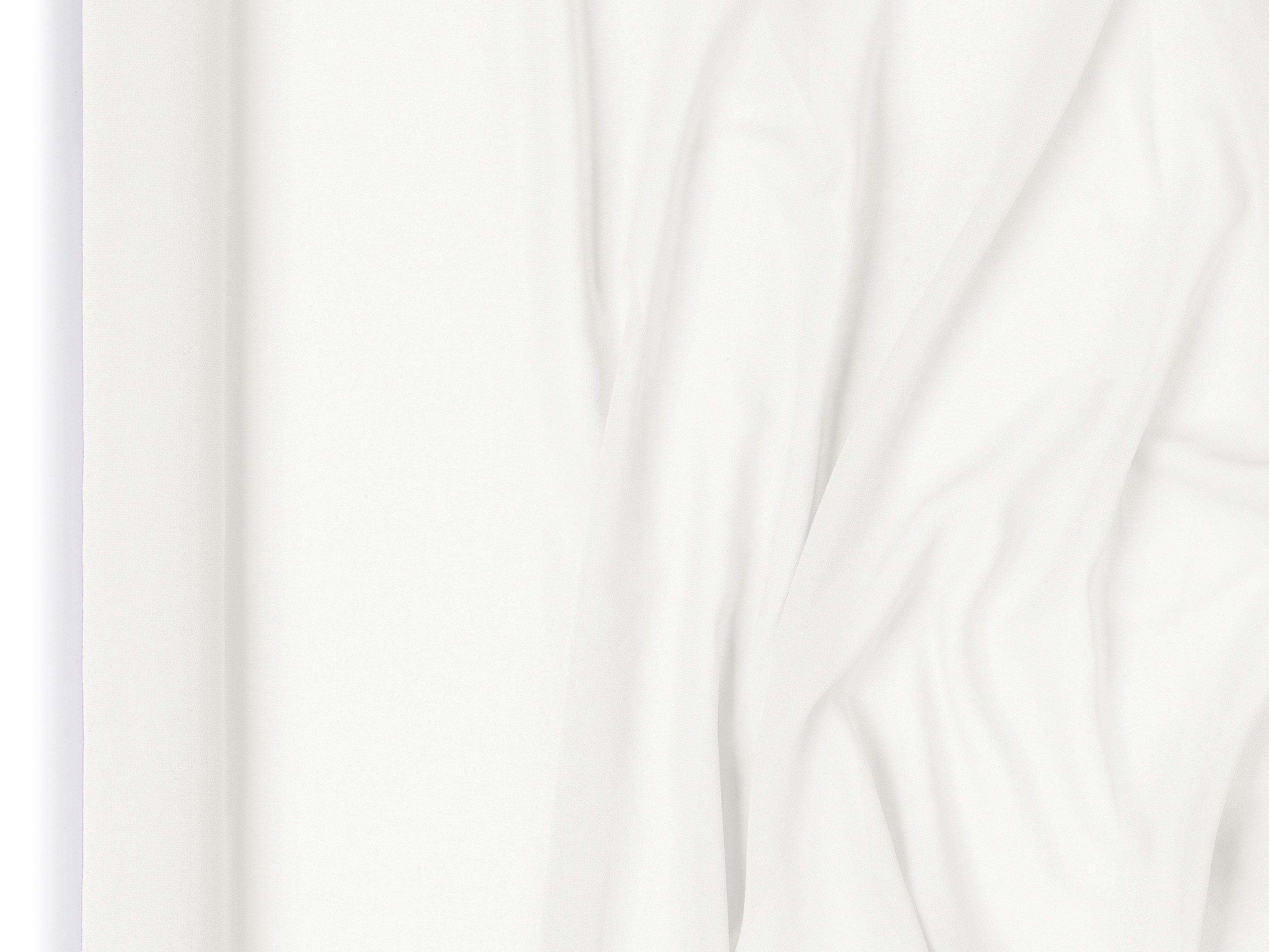 partydeco Bastelband, Tischläufer Chiffon 48cm x 5m Weiß