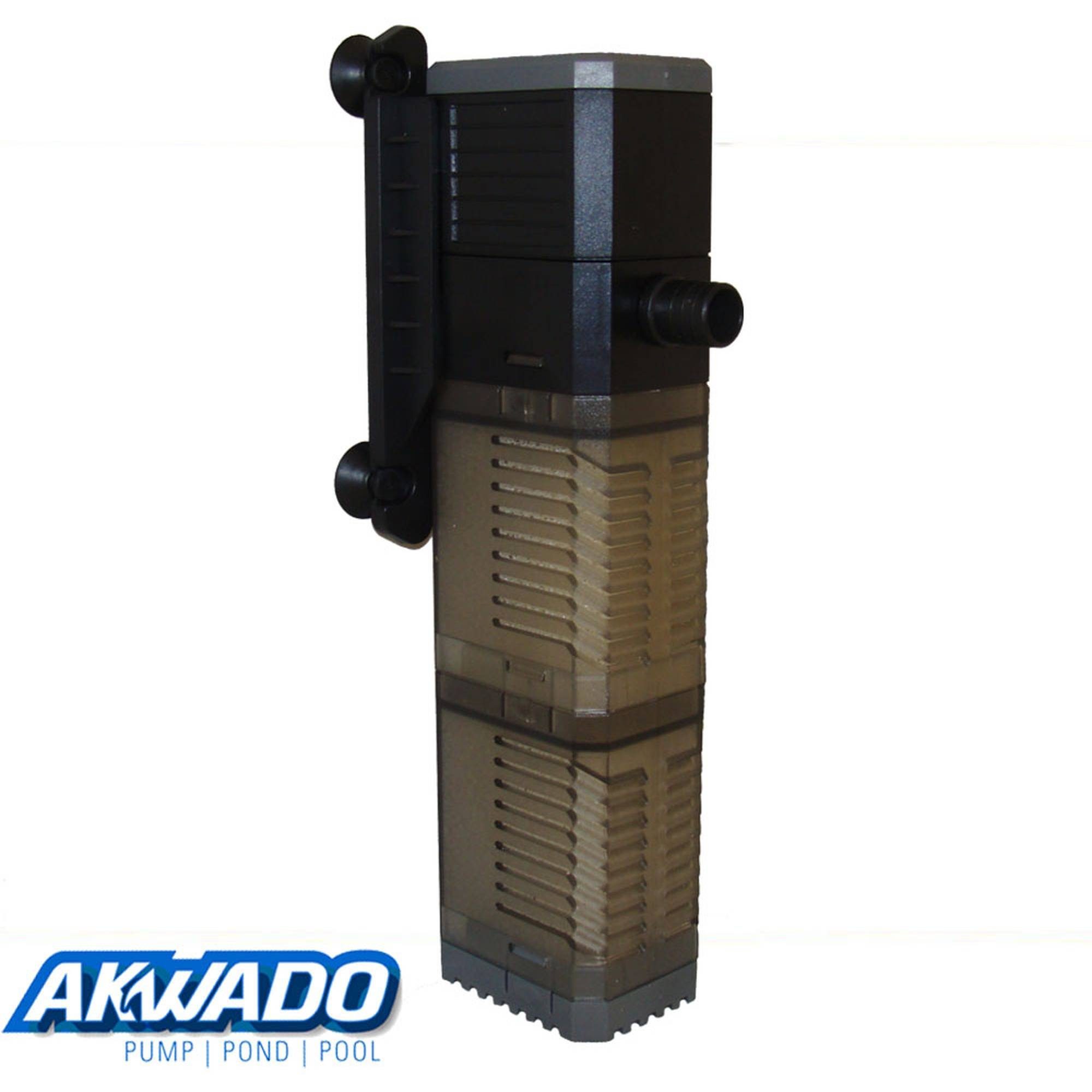Aquariumfilter AKWADO Aquarium Filterpumpe 7W 500l/h regulierbar