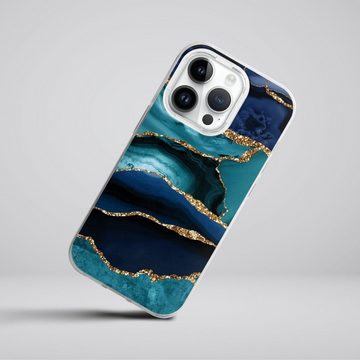 DeinDesign Handyhülle Marmor Trends Glitzer Look, Apple iPhone 14 Pro Silikon Hülle Bumper Case Handy Schutzhülle