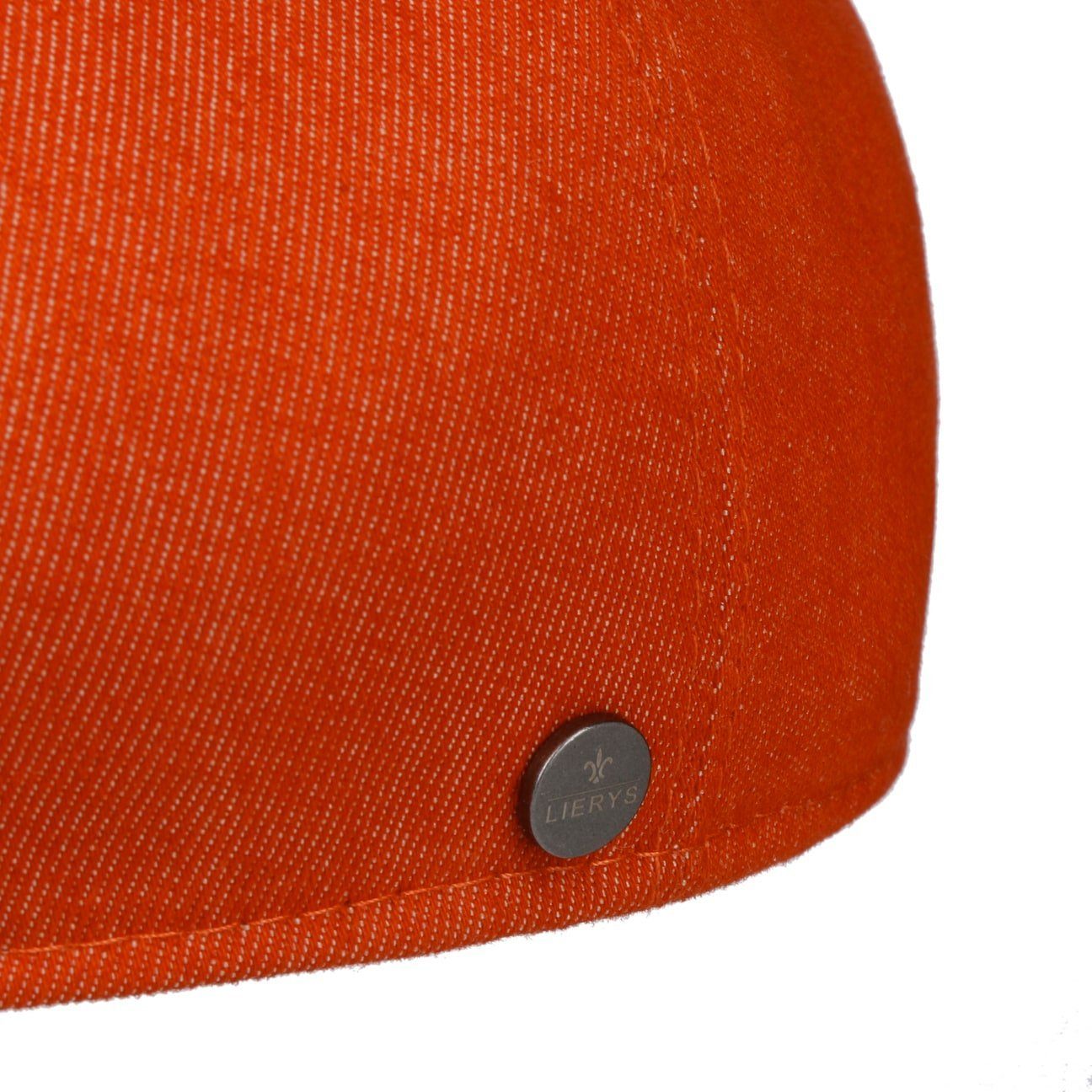Lierys Flat Cap (1-St) in Italy orange Schirm, mit Schirmmütze Made