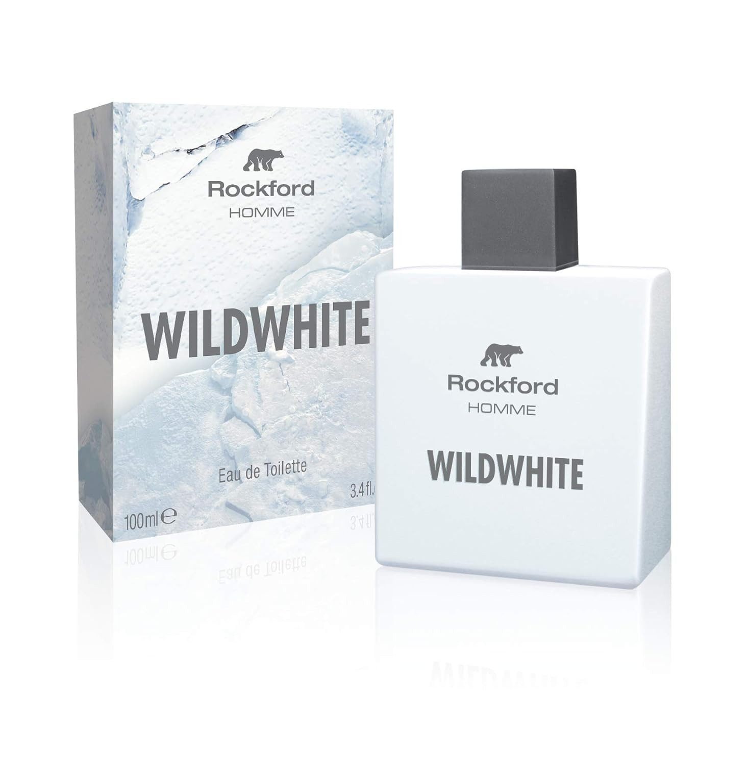 Rockford Eau de Toilette Wildwhite, Glasflakon, Parfüm EDT, Herrenduft