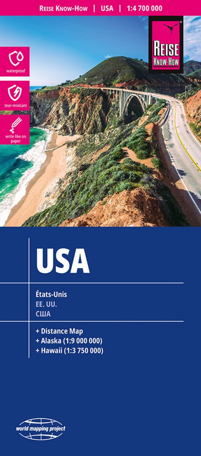 Reise Know-How Landkarte USA 1 : 4.700.000 / Reise Know-How Verlag Reise Know-How Verlag Peter Rump