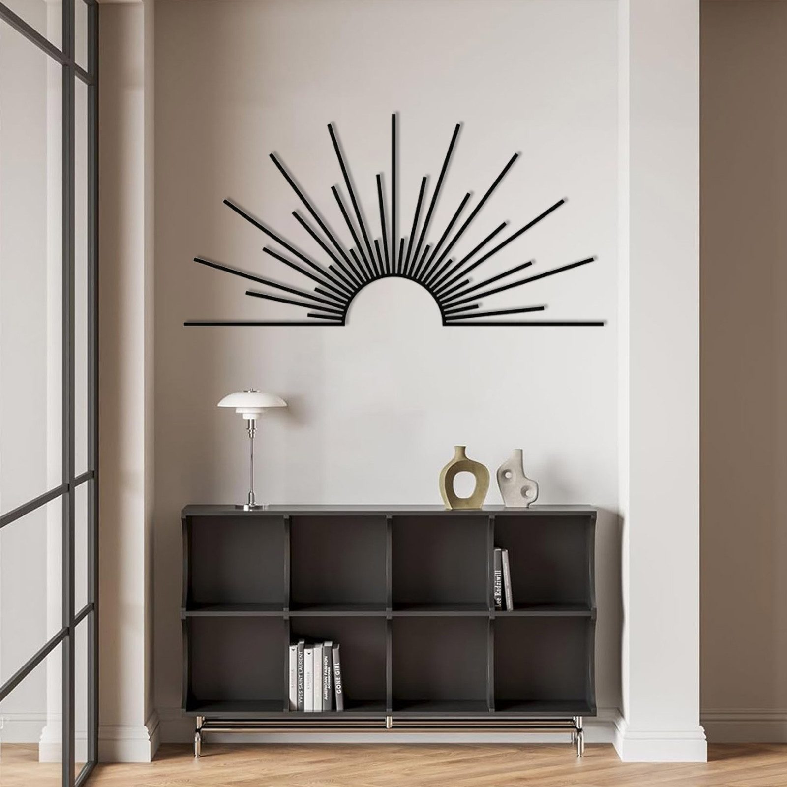 Jumpeak Wanddekoobjekt Sonne Metall Wanddekoration,Abstrakte Kunst günstig online kaufen