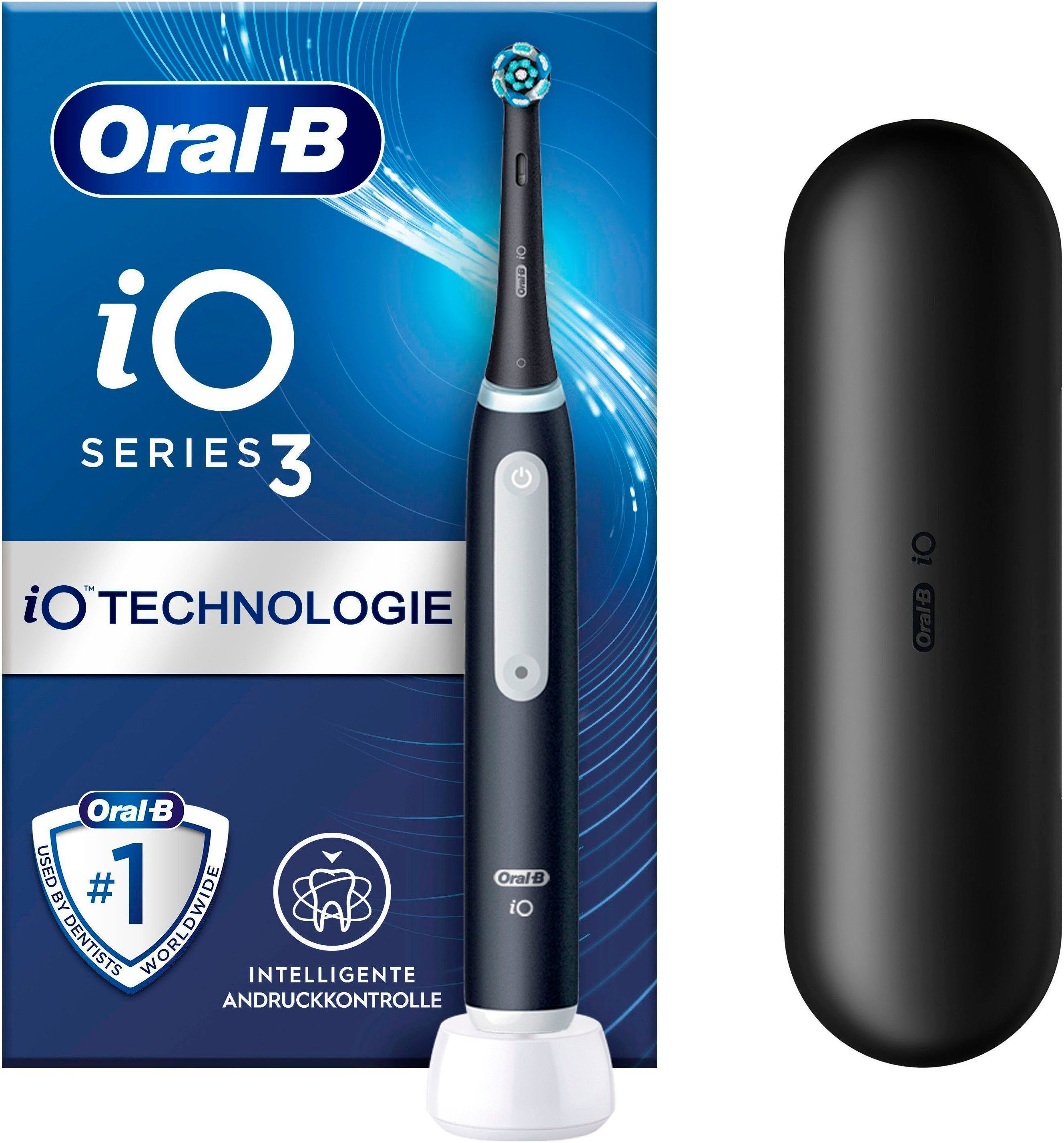 Oral-B Elektrische Zahnbürste iO Series 3, Aufsteckbürsten: 1 St., Magnet-Technologie