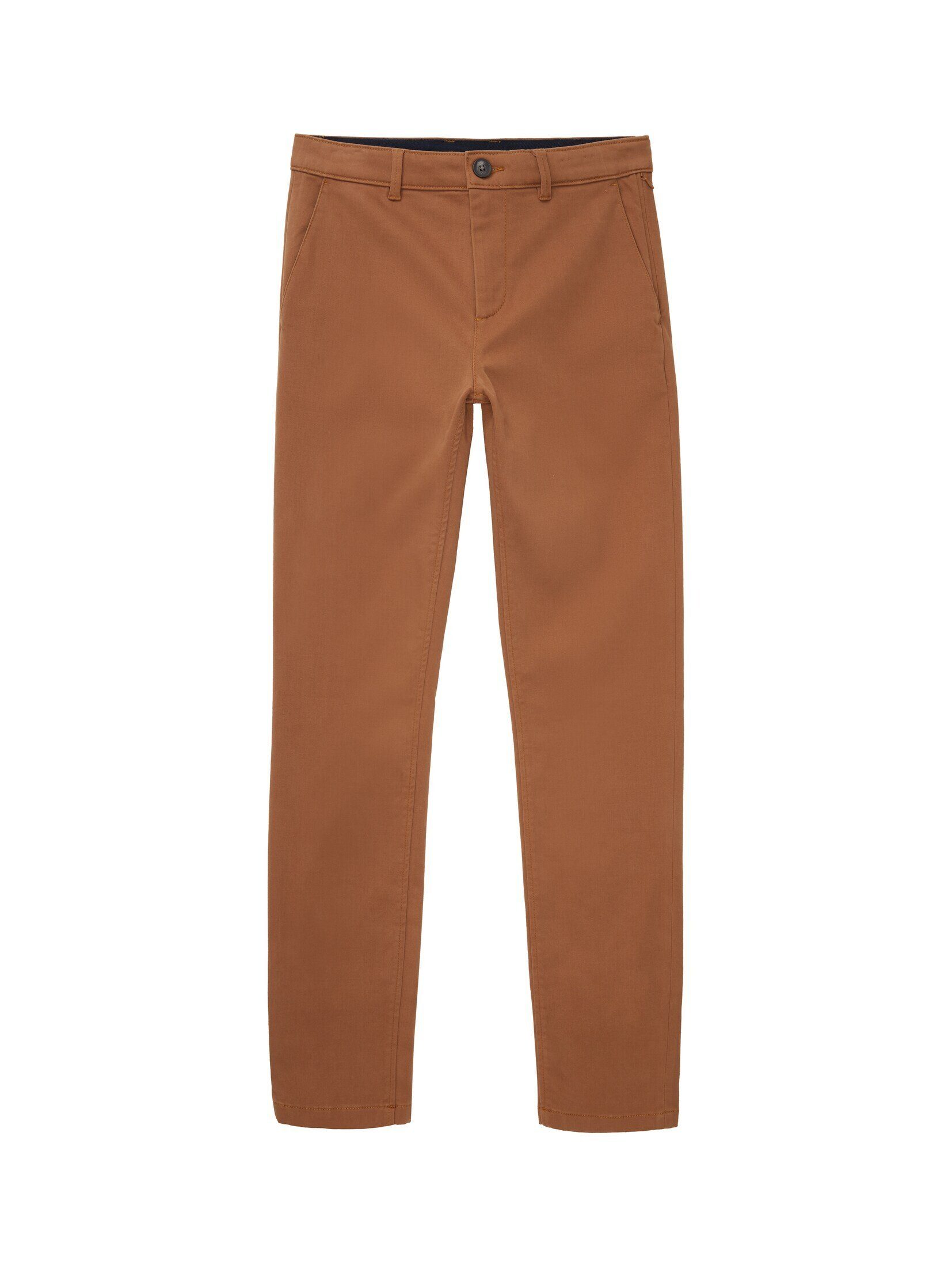 cognac Slim deep Chinohose TAILOR TOM THERMOLITE® Chino