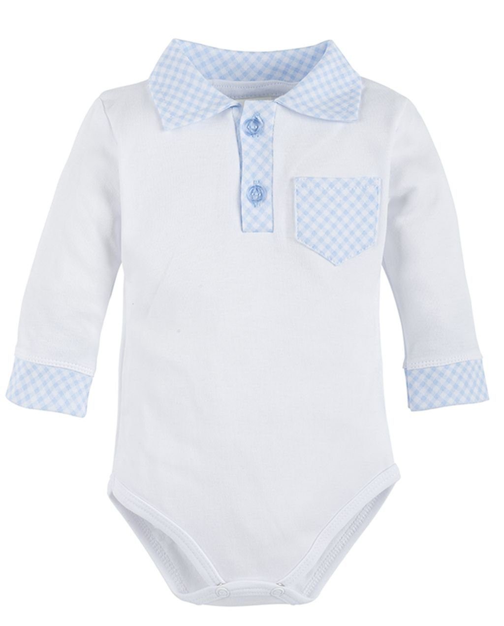 Makoma Hemdbody »Baby Kleidung Jungen Langarm Hemd Body Weiß/Blau« 100%  Baumwolle online kaufen | OTTO