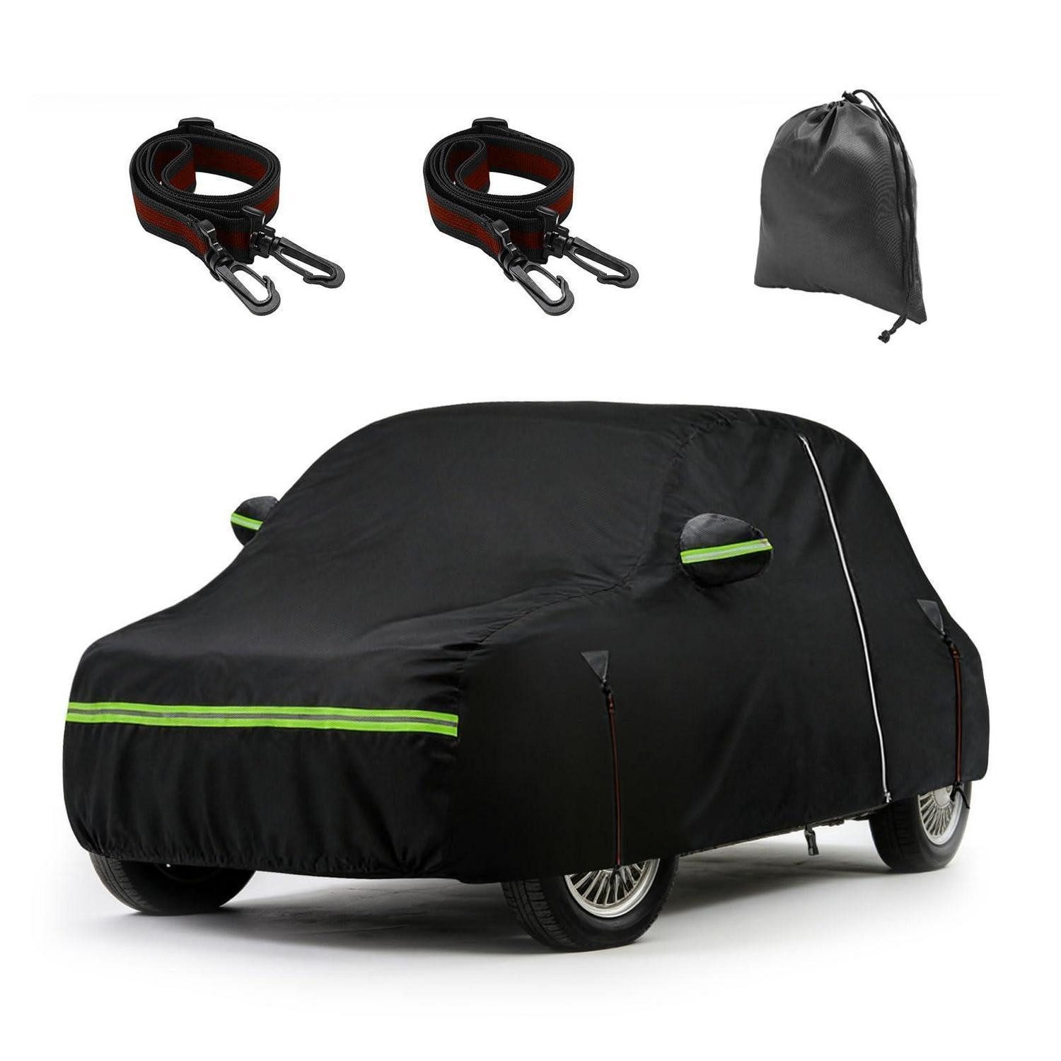 LuxusKollektion Autoplane Autoabdeckung wasserdicht für Fiat 500 500C 500E Abarth 500 2007-2024