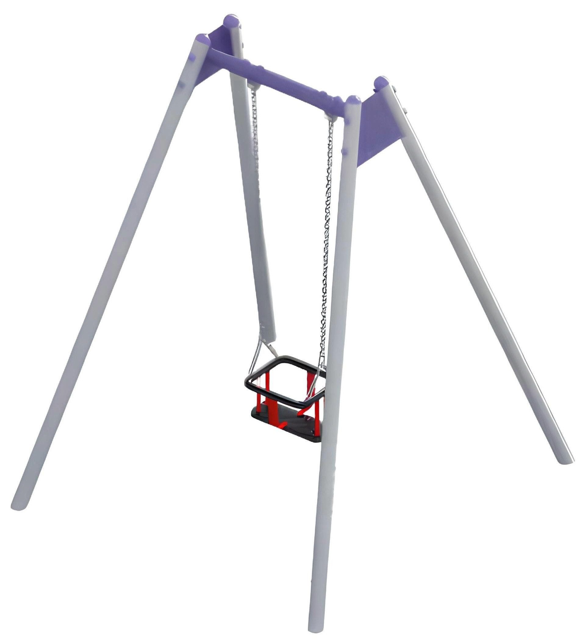 Xlmoebel Schaukelgestell Spielplatz Spielbereich mit Hängesessel, Slackline und Karussell, (Schaukelsitz, Spielplatz Spielbereich mit Hängesessel, Slackline und Karussell), Hergestellt in Europa