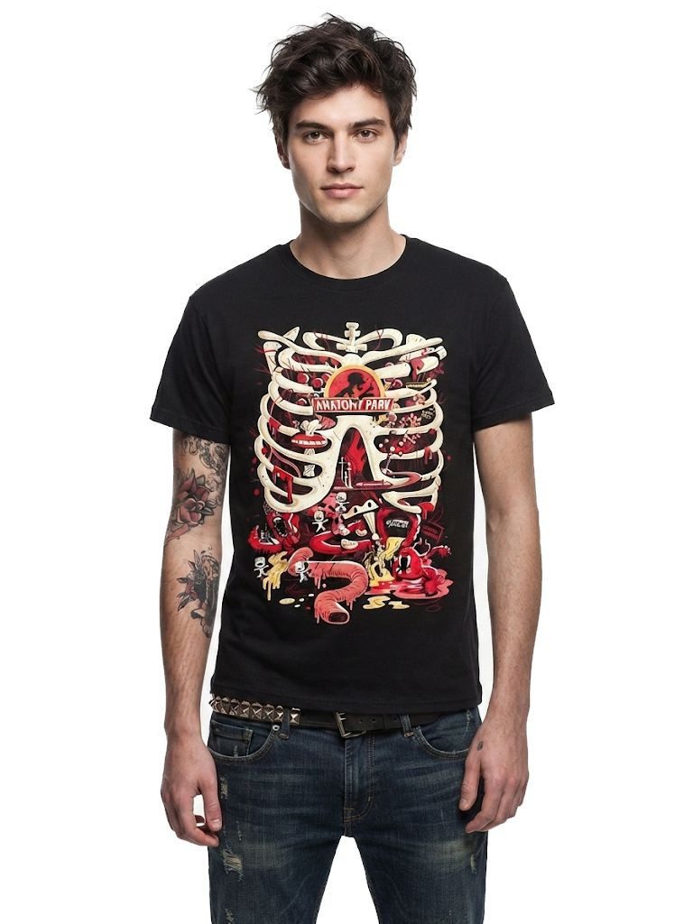 Rick and Morty Print-Shirt Rick and Morty ANATOMY PARK ORIGINAL Größen S M L XL 2XL