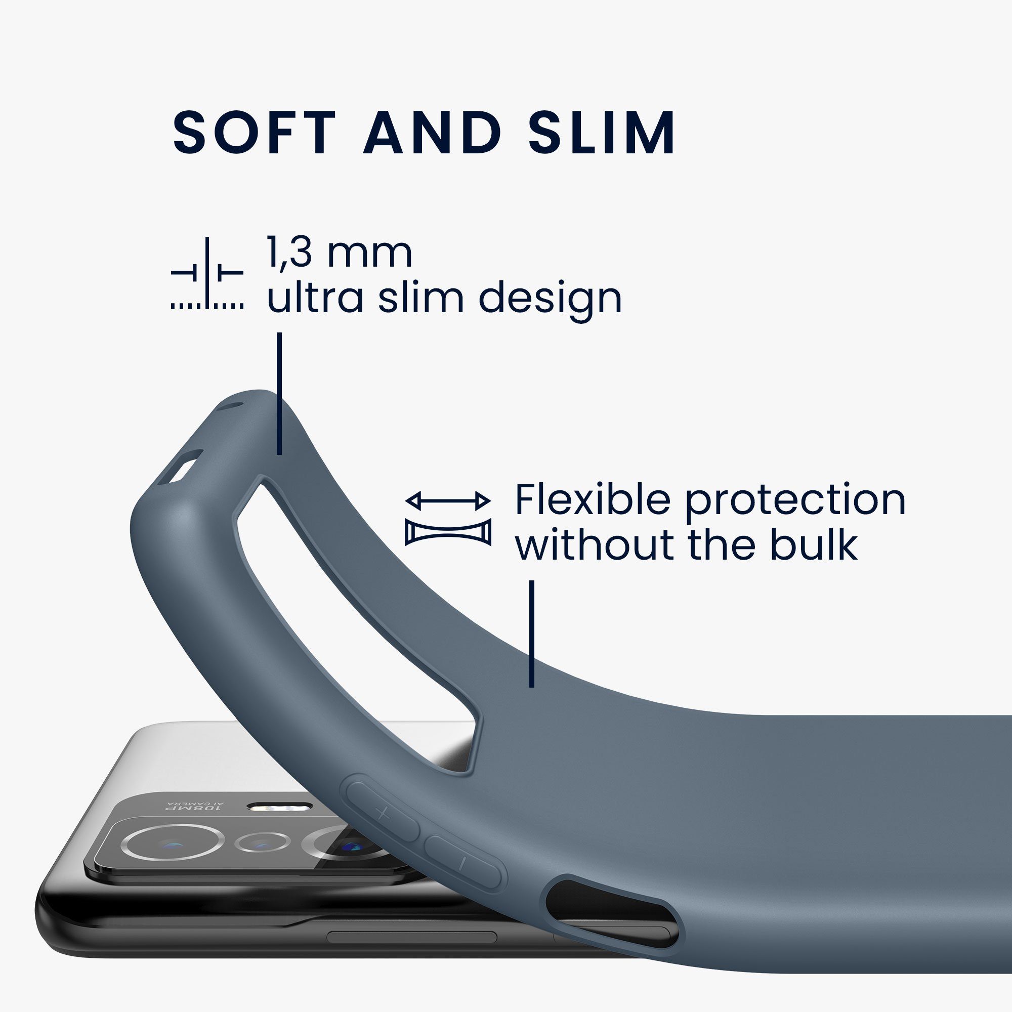 kwmobile Handyhülle Hülle für Xiaomi 11T / 11T Pro, Hülle Silikon - Soft Handyhülle - Handy Case Cover