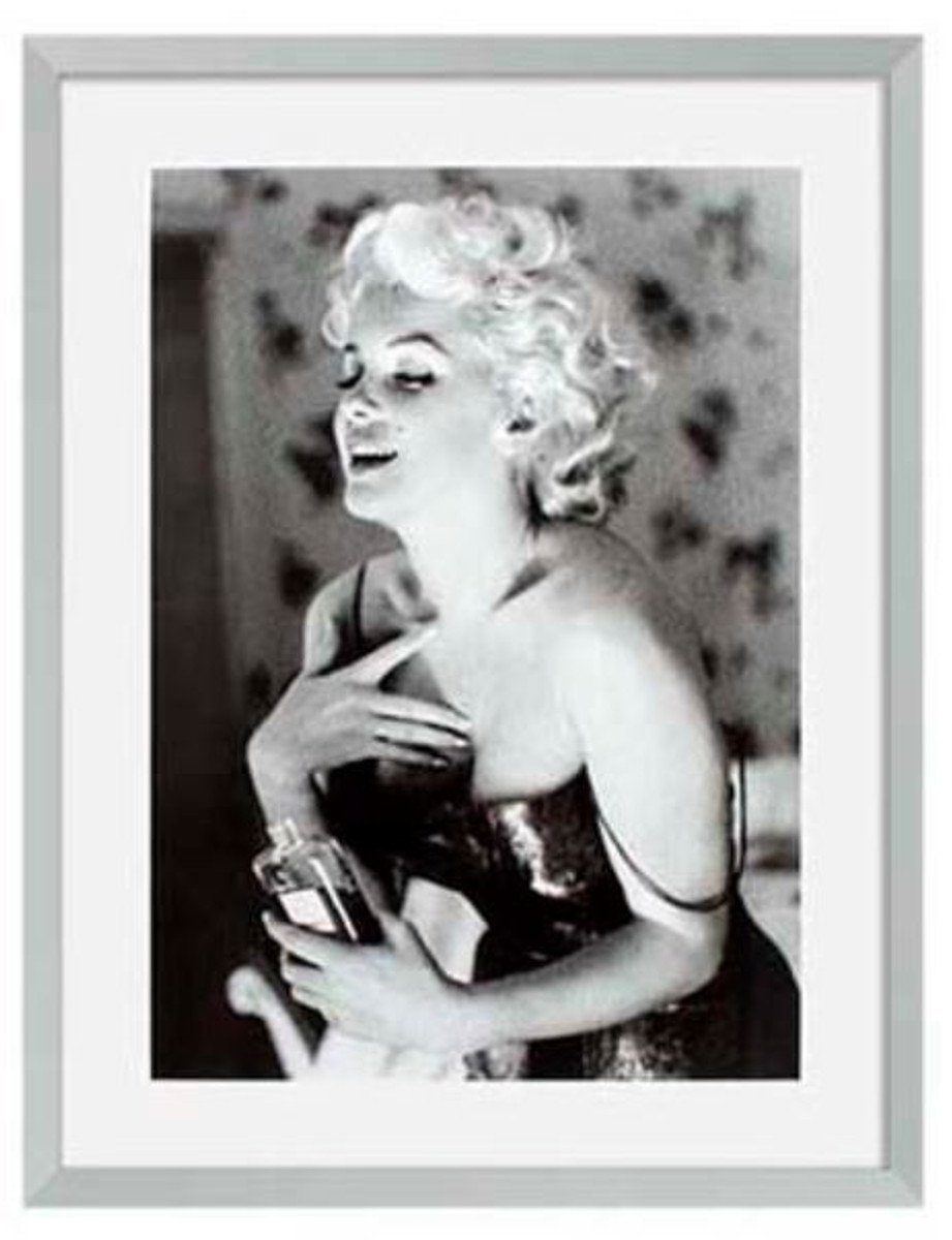 Wanddekoration Casa Marilyn 89 69 Bilderrahmen H. Set x - Monroe Silber 2er cm Padrino Luxus Bilder
